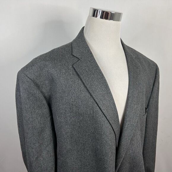 Jos A Bank 58R Sport Coat Wool Cashmere Blend Gray Two Button Lined Vented